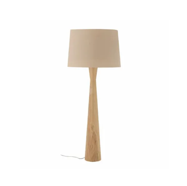 Immagine principale Leonor floor lamp in legno di gomma | illuminazione design naturale