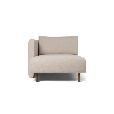 Immagine principale Chaise Lounge sinistra Dase con gambe in legno